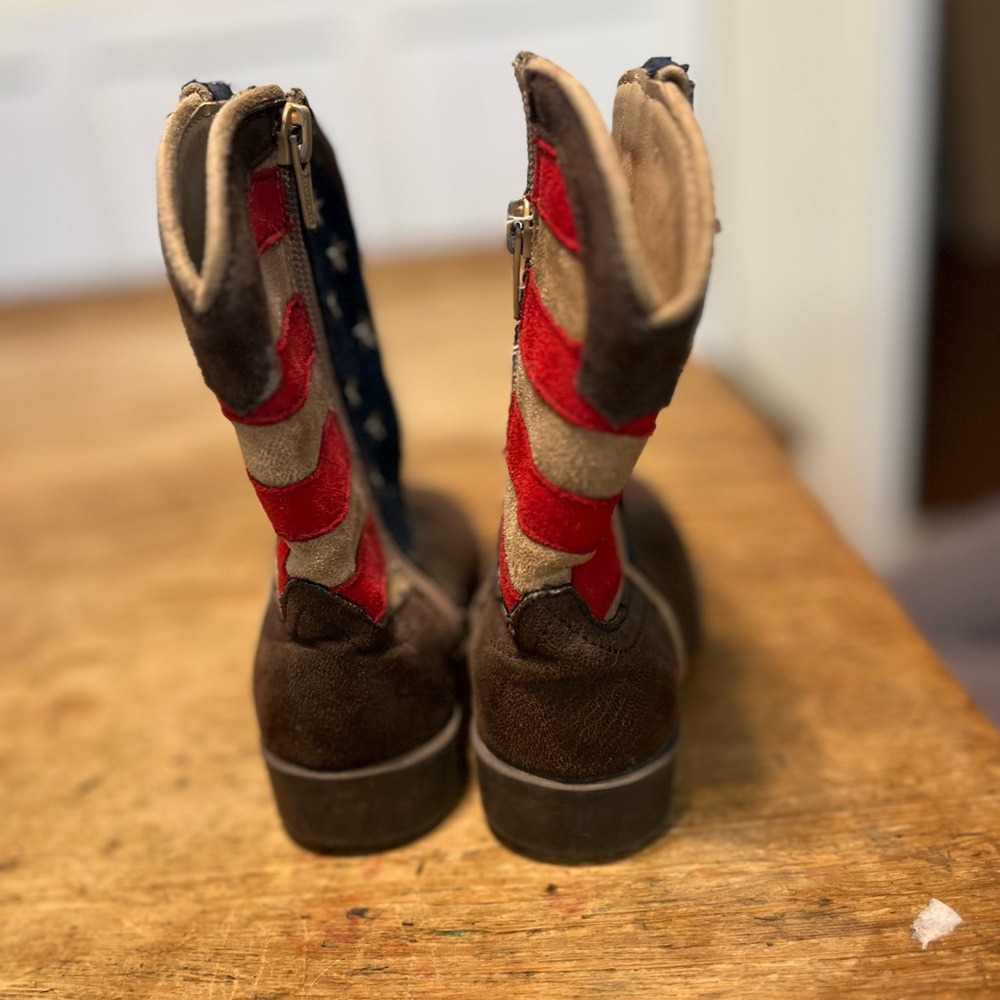 Roper Tan and Brown Leather Boots